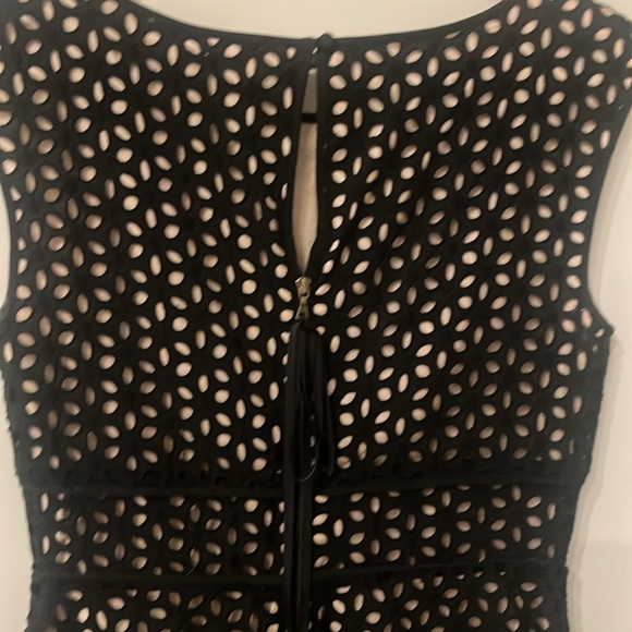 Loft Black Eyelet Dress, Size 0 - Picture 5 of 5